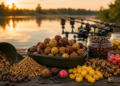 Bester Karpfenköder im Vergleich mit Boilies, Pellets, Mais, Tigernüssen und Pop-Ups am Seeufer