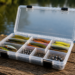 Tacklebox zum Angeln mit Gummifischen, Wobblern und Jigköpfe
